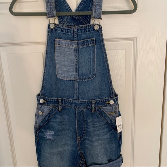 GAP Other - NWT, Gap Kids, Distressed Denim Overalls, Sz. Lg
